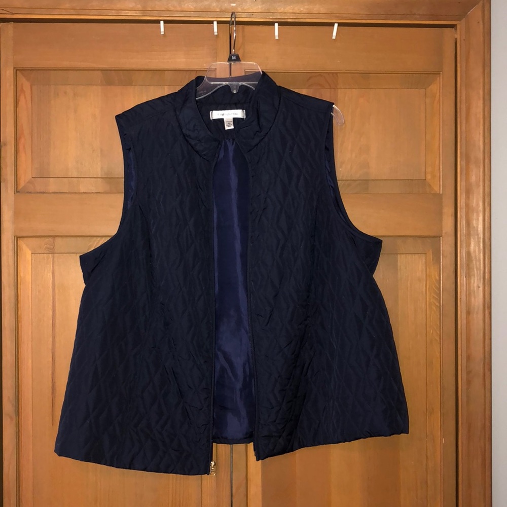 Croft&Barrow Navy Blue Quilted Puffer Vest size 2x